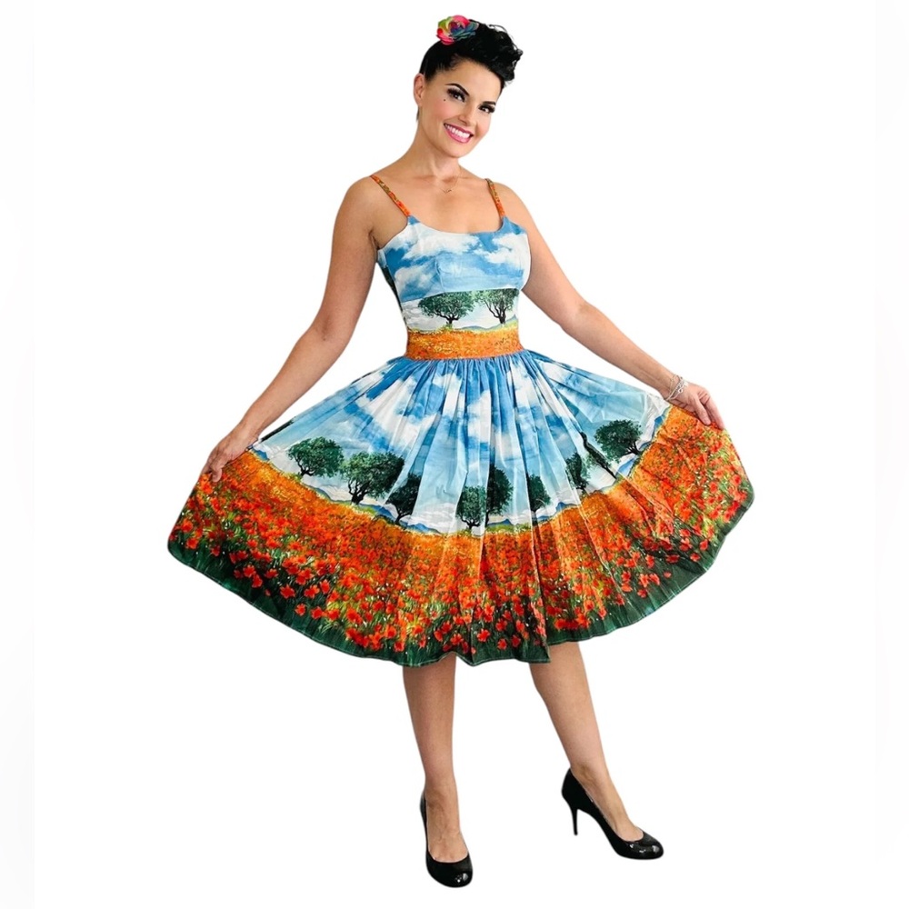 Bernie Dexter Gwen Chelsea Dress in Poppy Field L